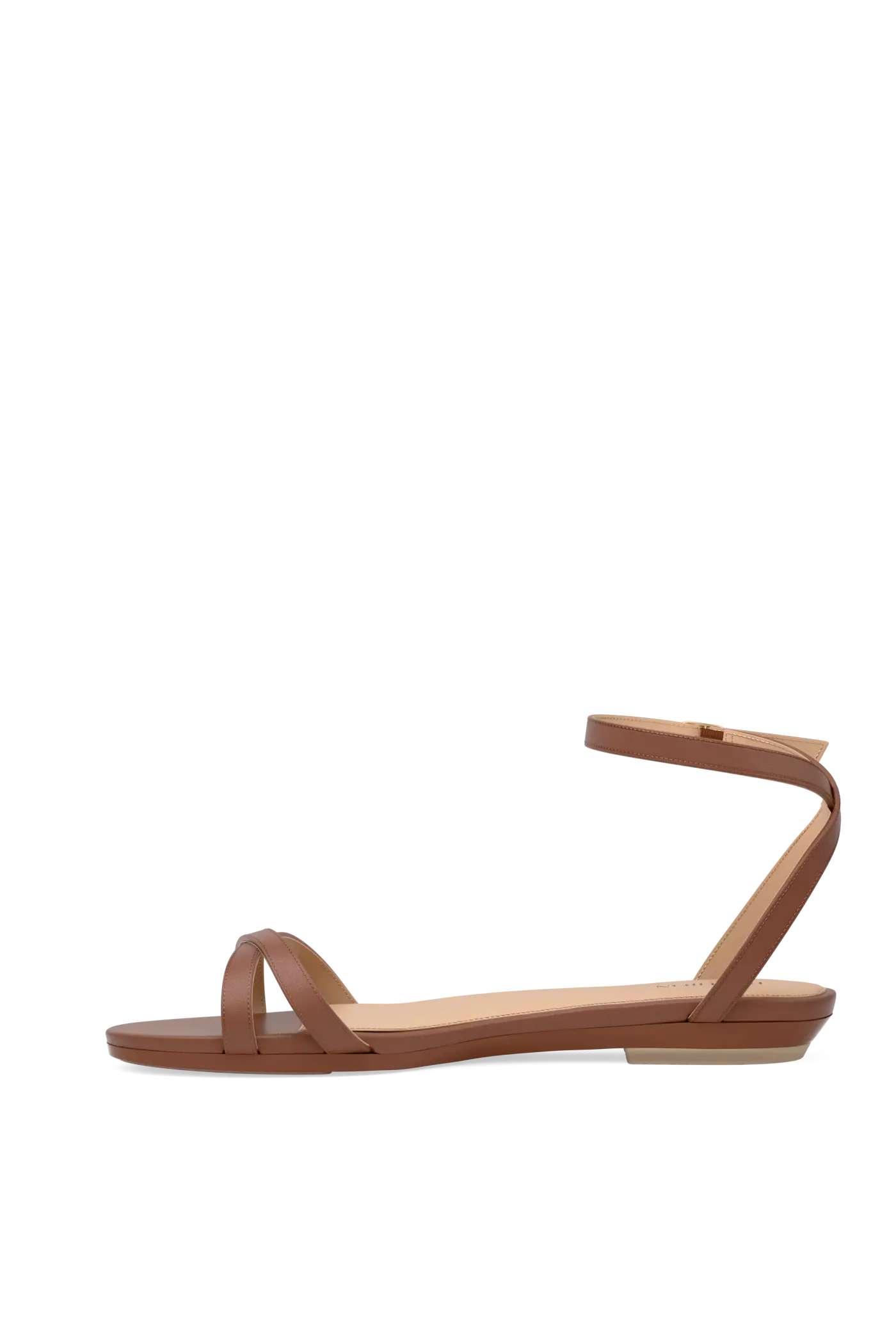 The Brynn - Walnut Leather Flat