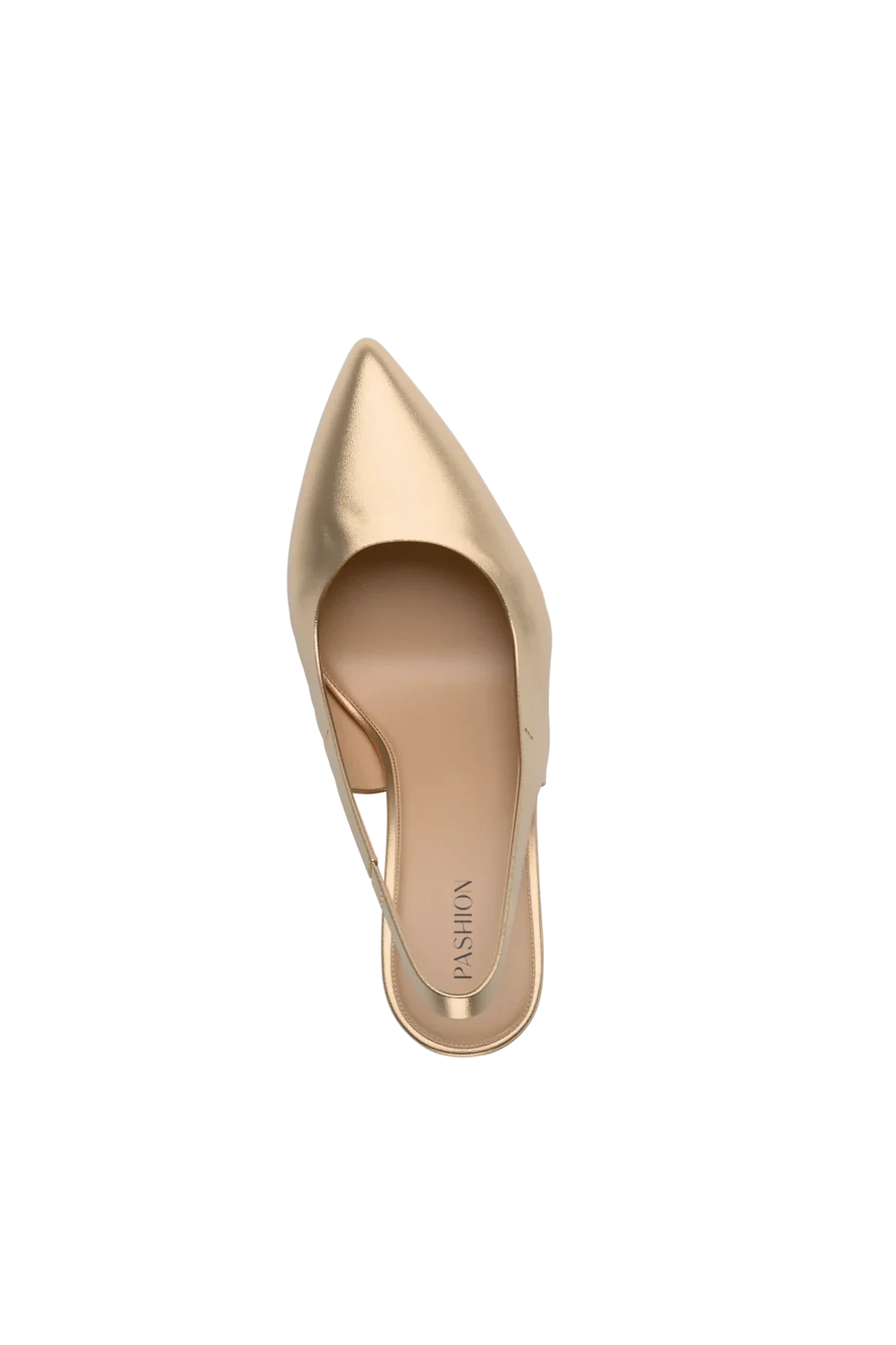 The Slingback - Matte Gold Flat