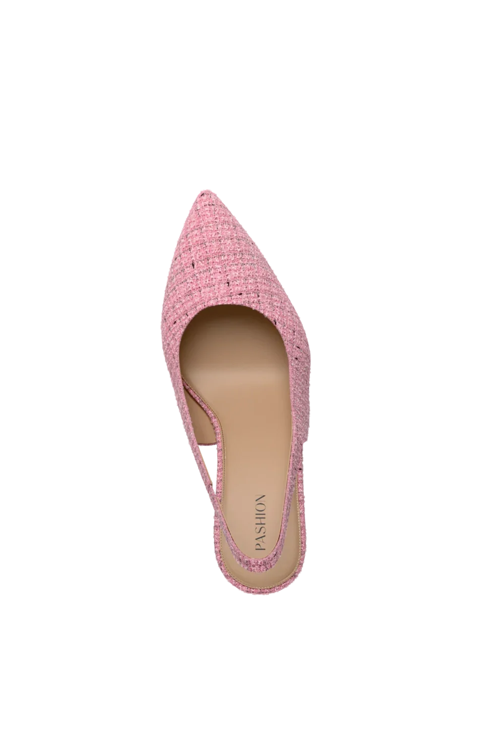 The Slingback - Pink Tweed
