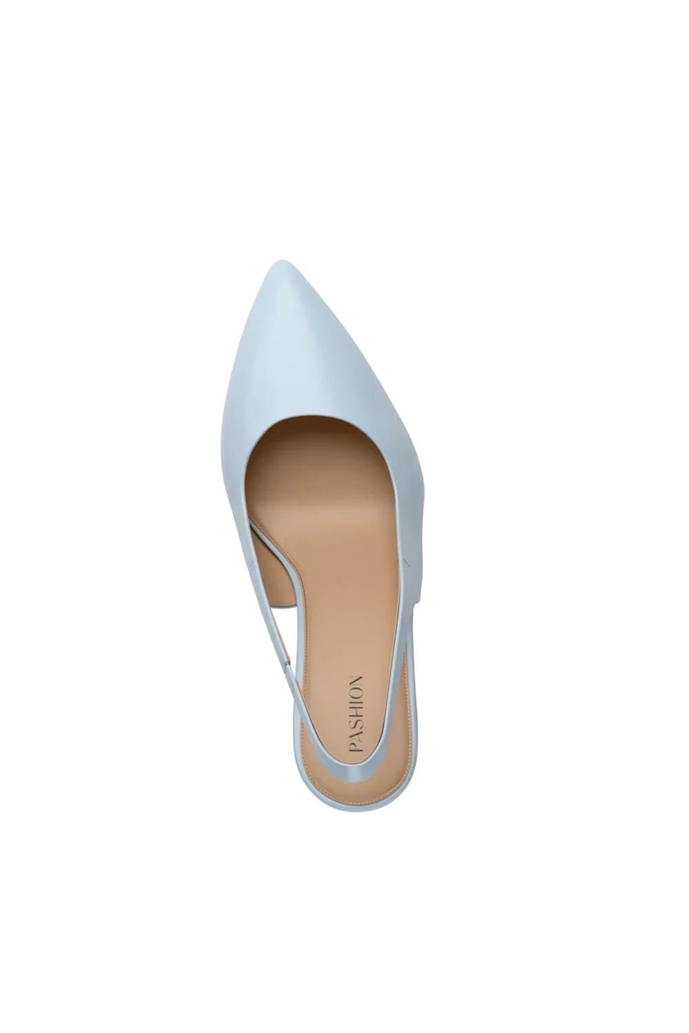 The Slingback - Baby Blue Leather