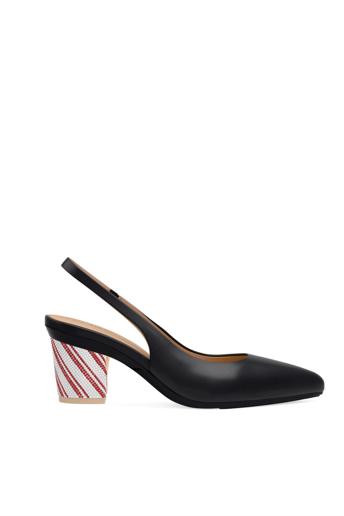 Block Heel Kit 3 Candy Cane Rhinestone