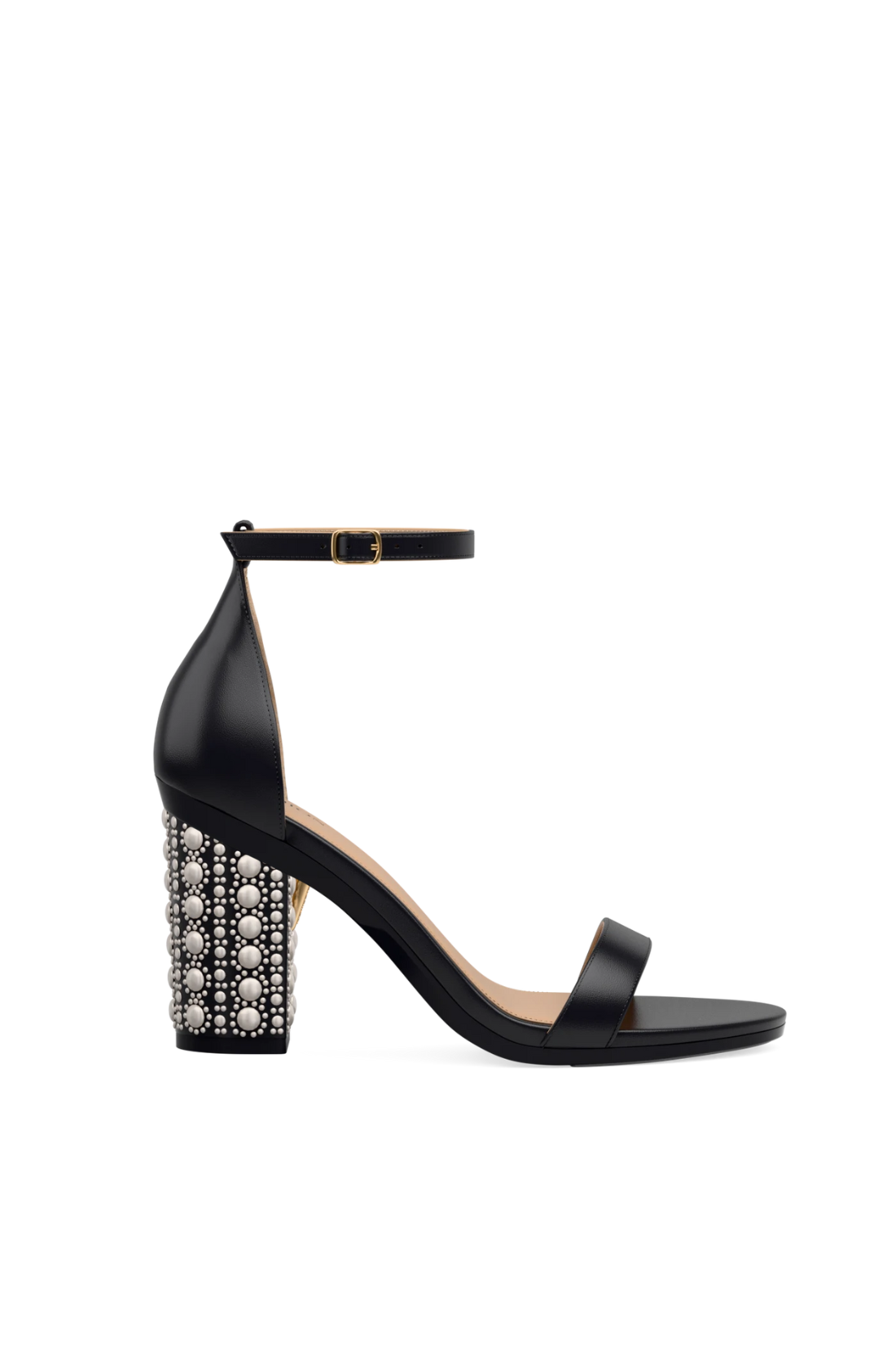 Block Heel Kit 4 Coal Satin Pearl