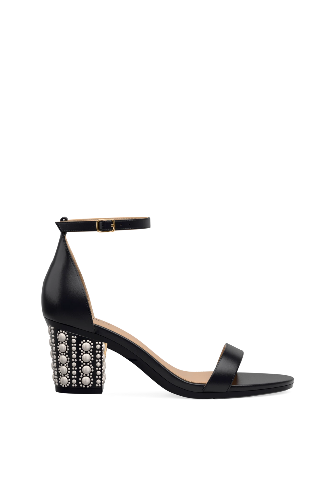 Block Heel Kit 3 Coal Satin Pearl