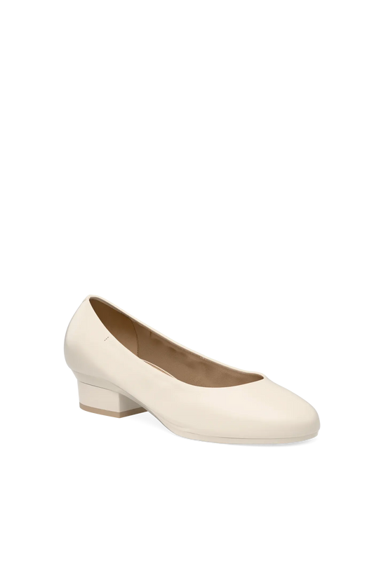 The Ballet Pump - Ivory Leather