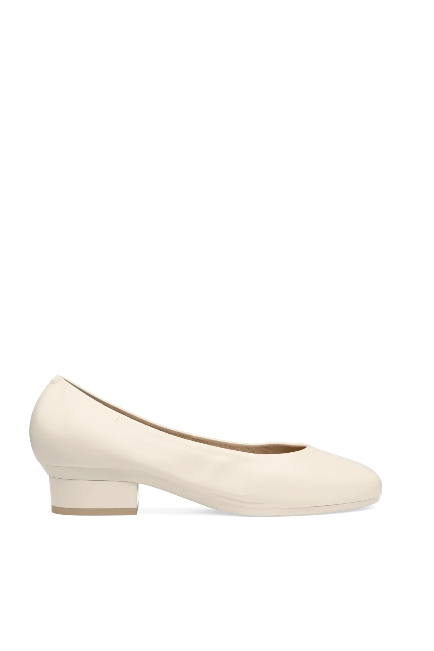 The Ballet Pump - Ivory Leather