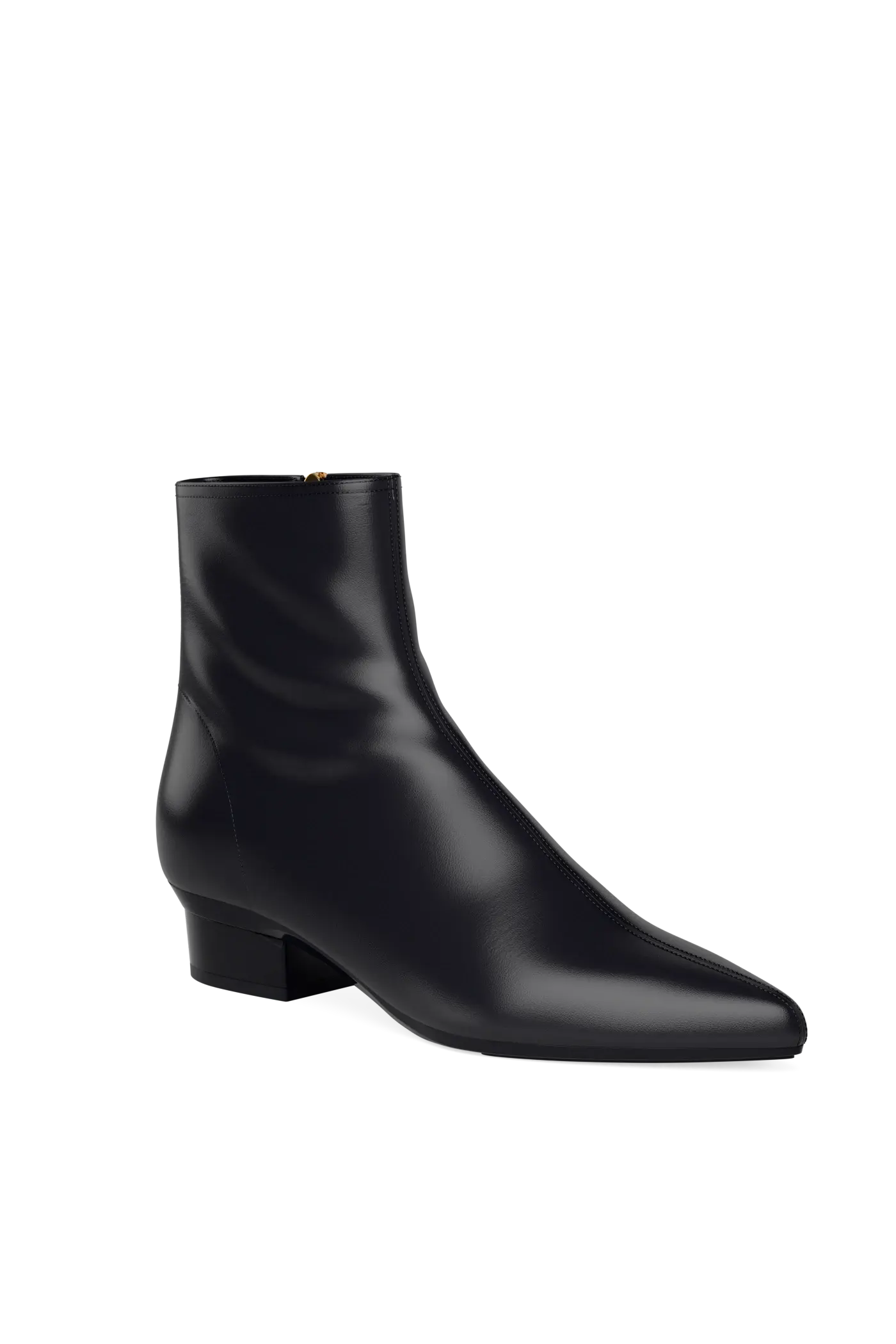 The Bootie - Coal Stretch Leather