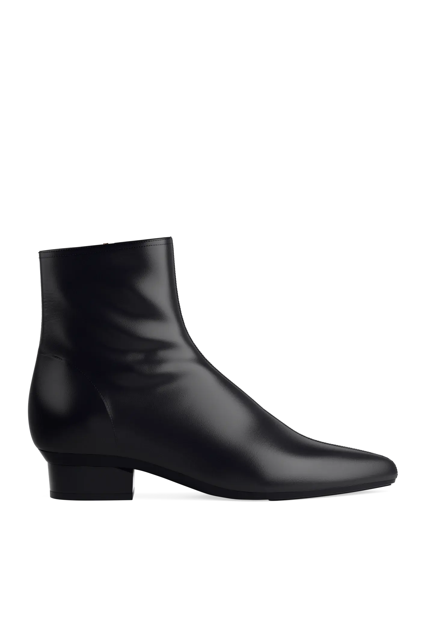 The Bootie - Coal Stretch Leather