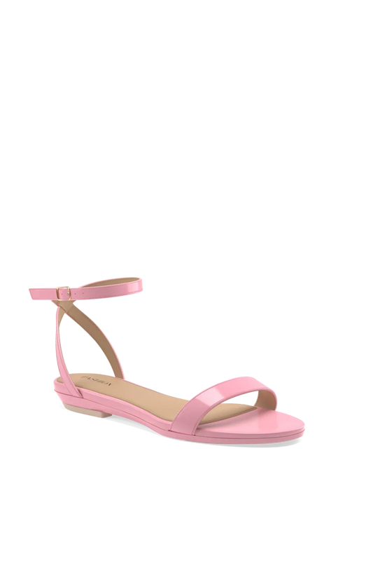 The Brenna - Pink Patent Flat - FINAL SALE