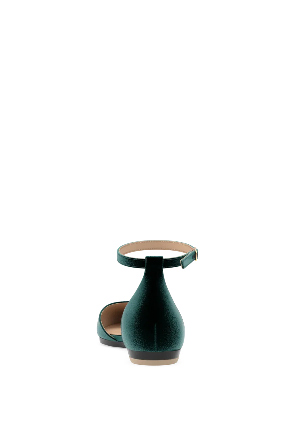 The D'Orsay - Forest Velvet Flat