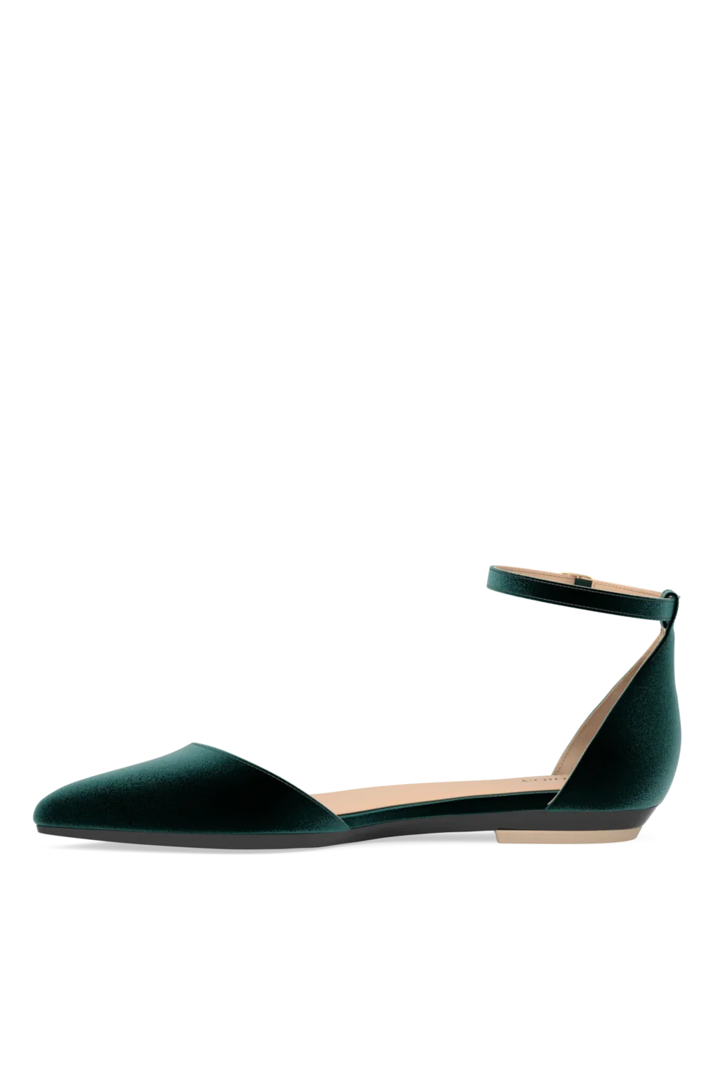 The D'Orsay - Forest Velvet Flat