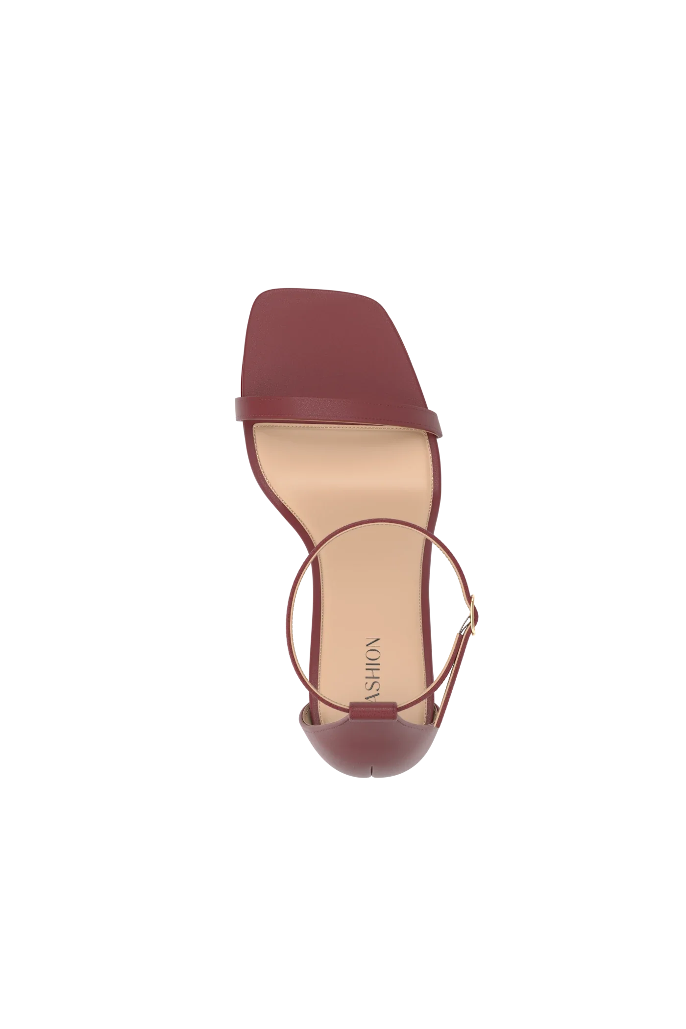 The Gigi - Merlot Leather Flat