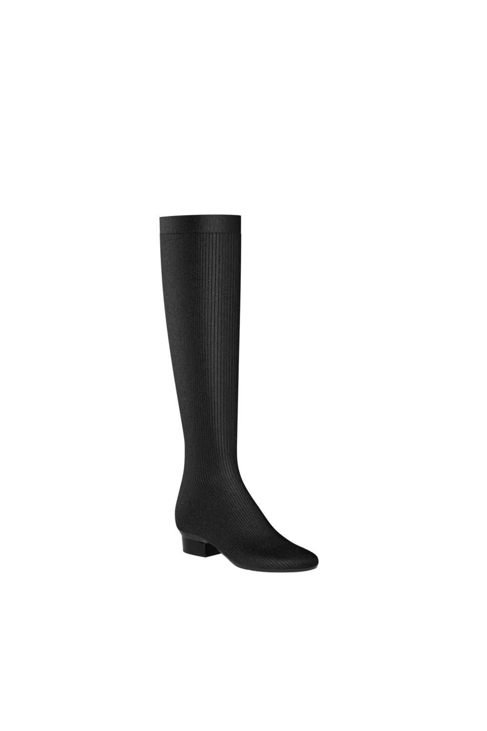 The Joanna Knee High Boot - Coal Knit