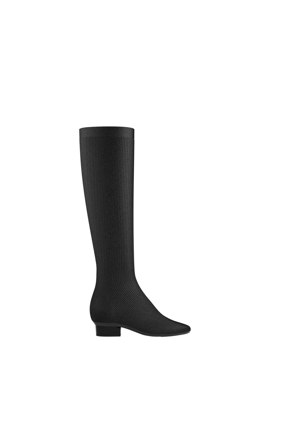 The Joanna Knee High Boot - Coal Knit
