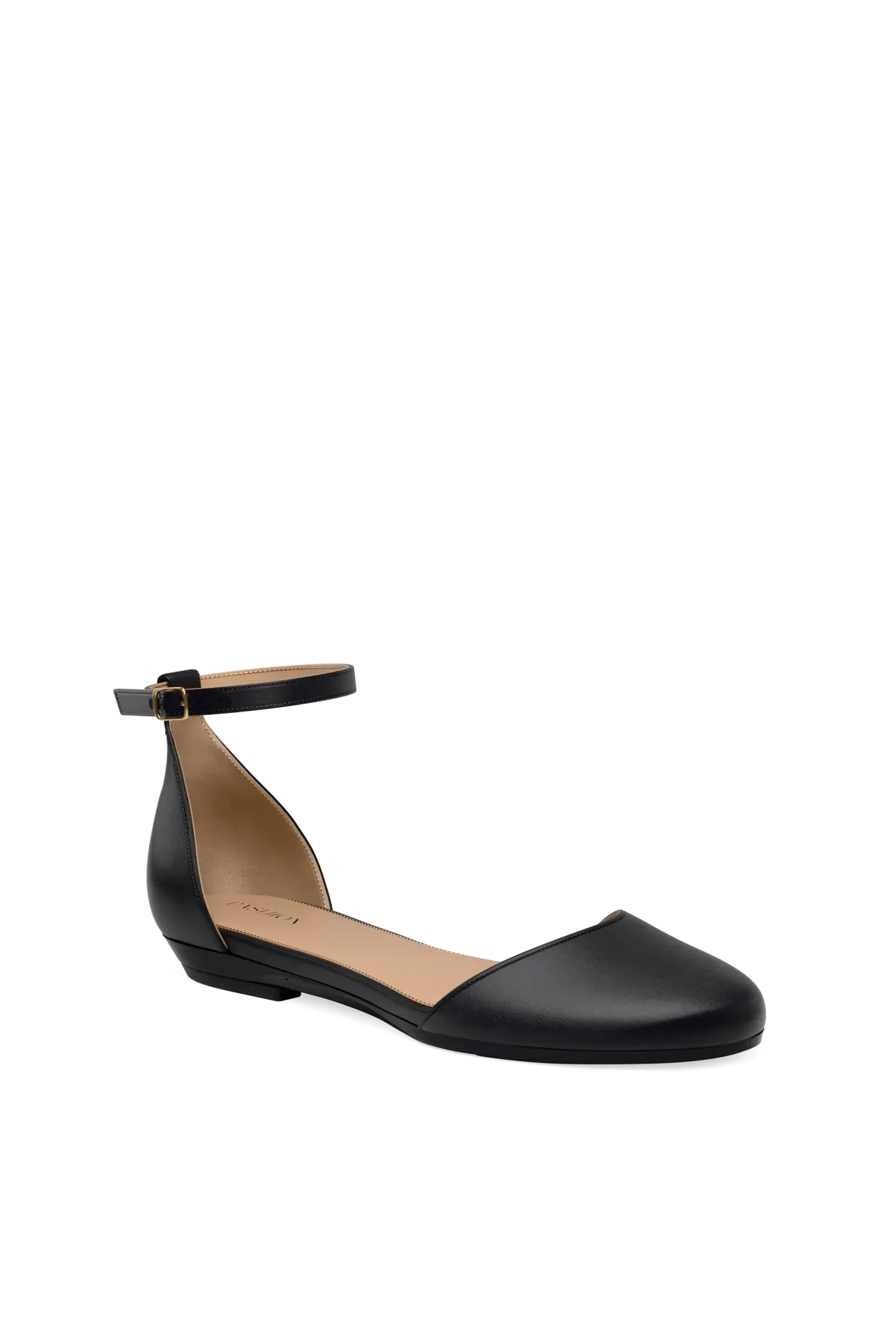 The Jocelyn - Coal Satin Flat - FINAL SALE