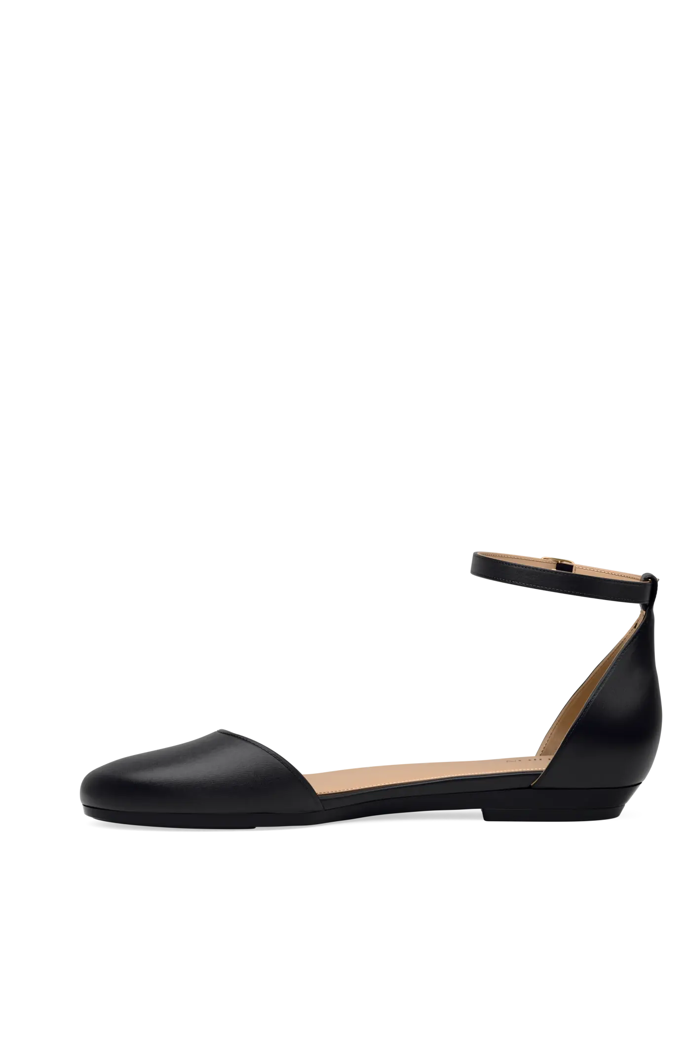 The Jocelyn - Coal Satin Flat - FINAL SALE