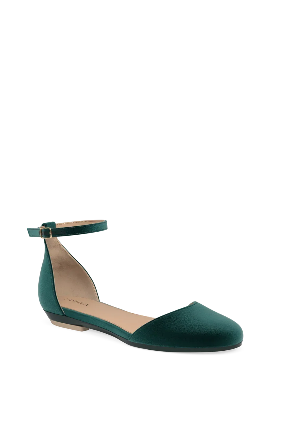 The Jocelyn - Forest Velvet Flat