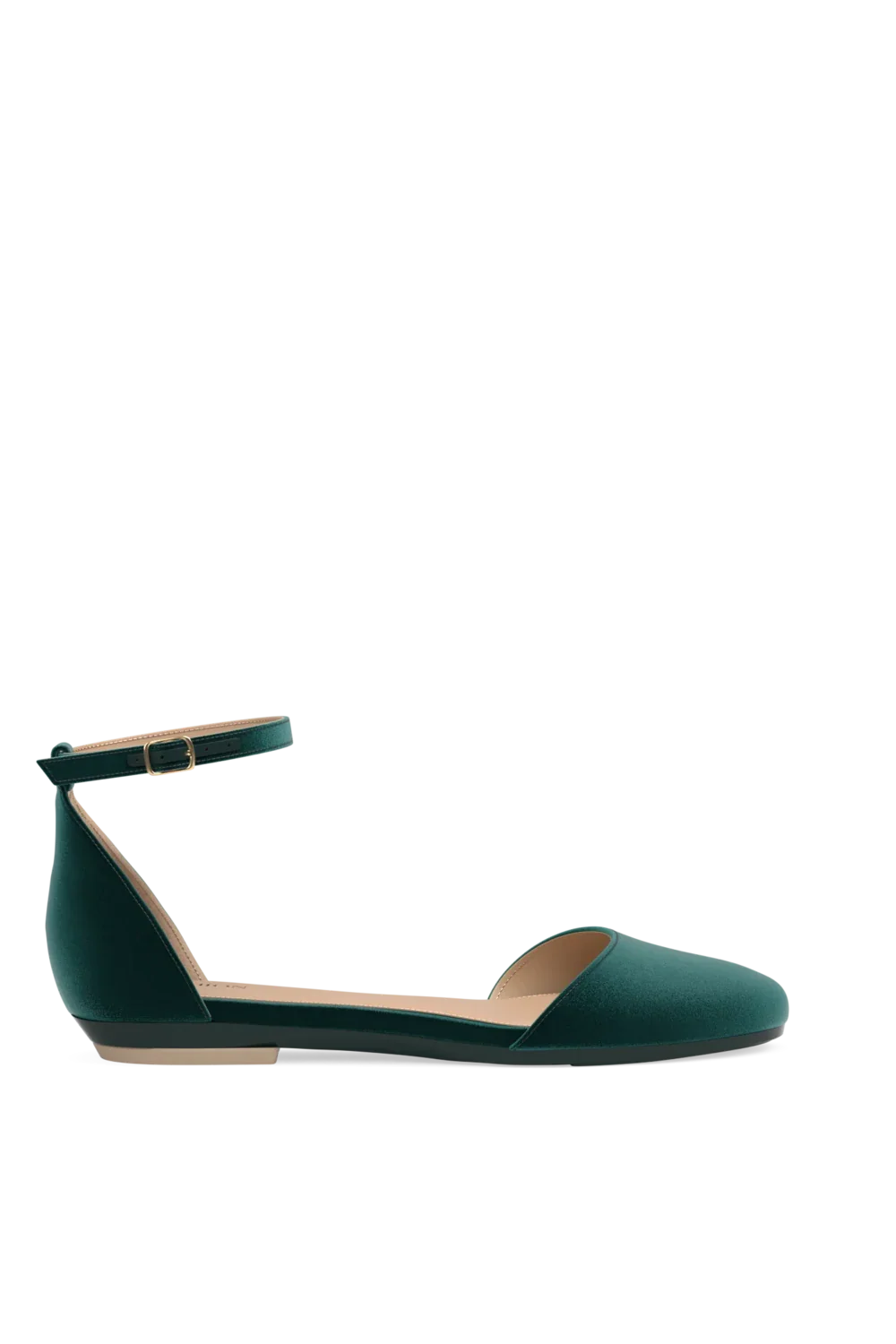 The Jocelyn - Forest Velvet Flat