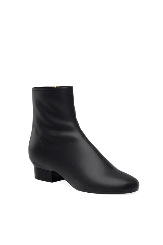 The Josie Bootie - Coal Stretch Leather