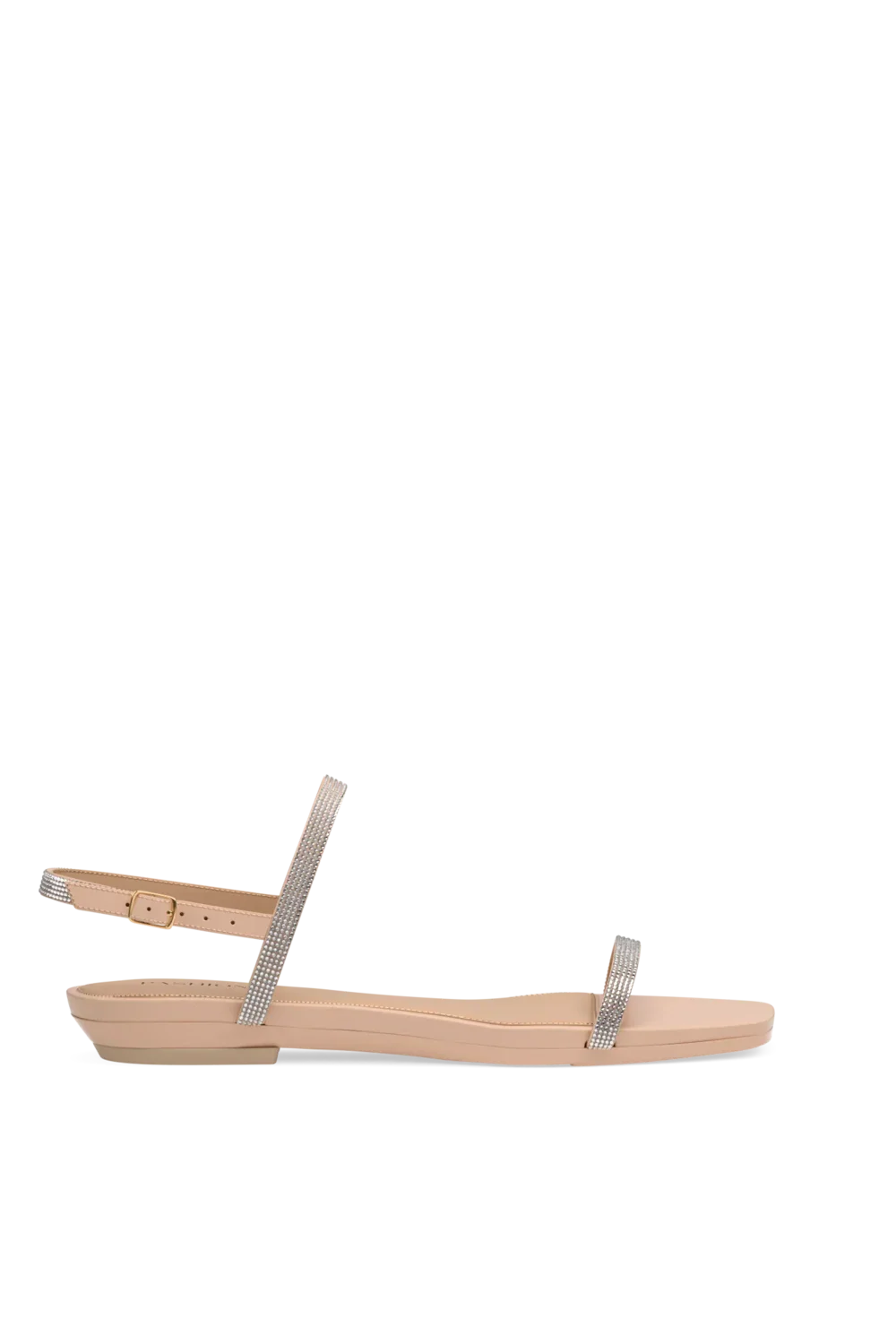 The Miranda - Sand Rhinestone Flat