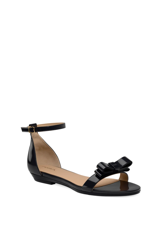 Pashionista - Coal Patent Pashionista Bow - FINAL SALE