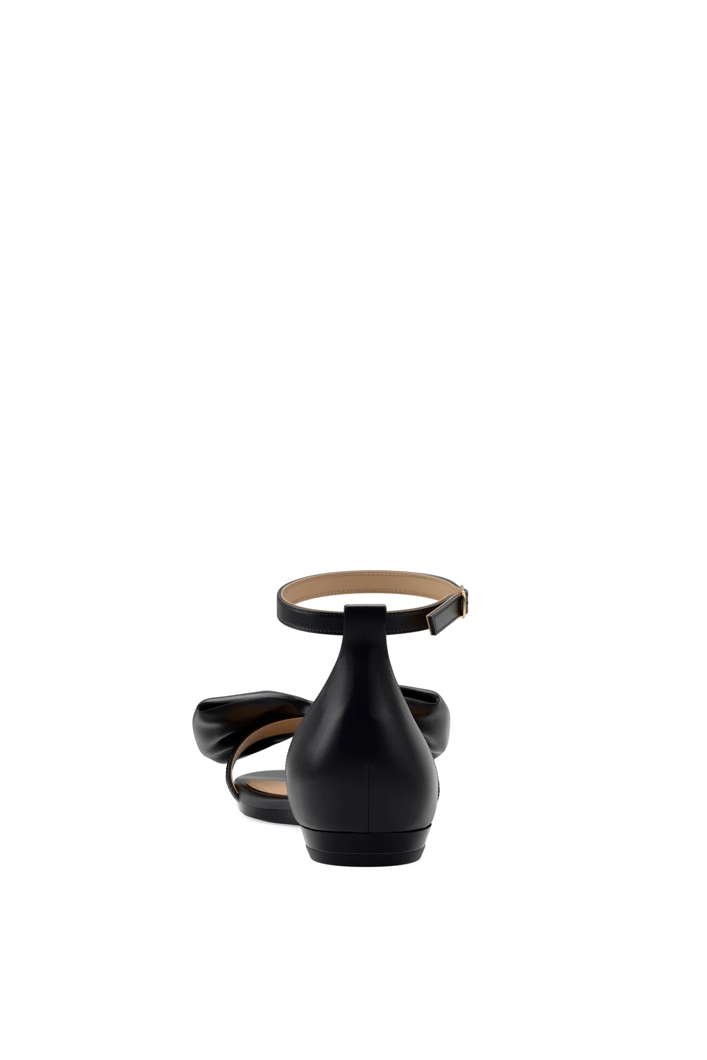 The Pashionista - Coal Satin Bow Flat - FINAL SALE