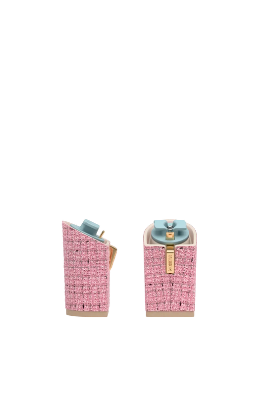 Block Heel Kit 4 Pink Tweed