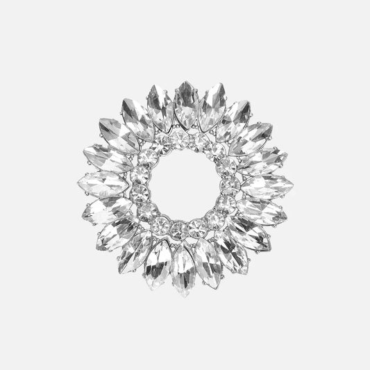 Rhinestone Metal Circle Toe Clip