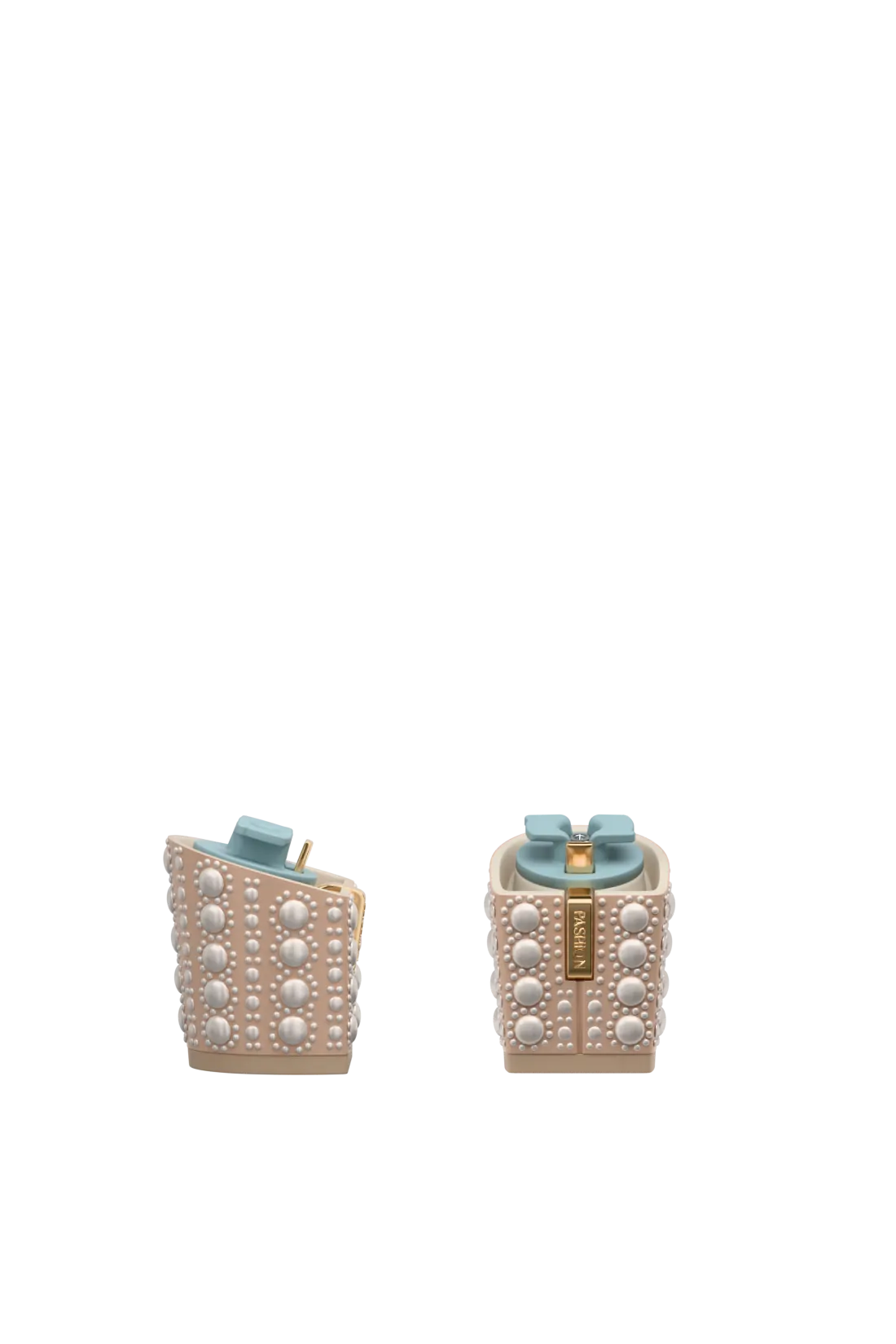 Block Heel Kit 3 Sand Satin Pearl