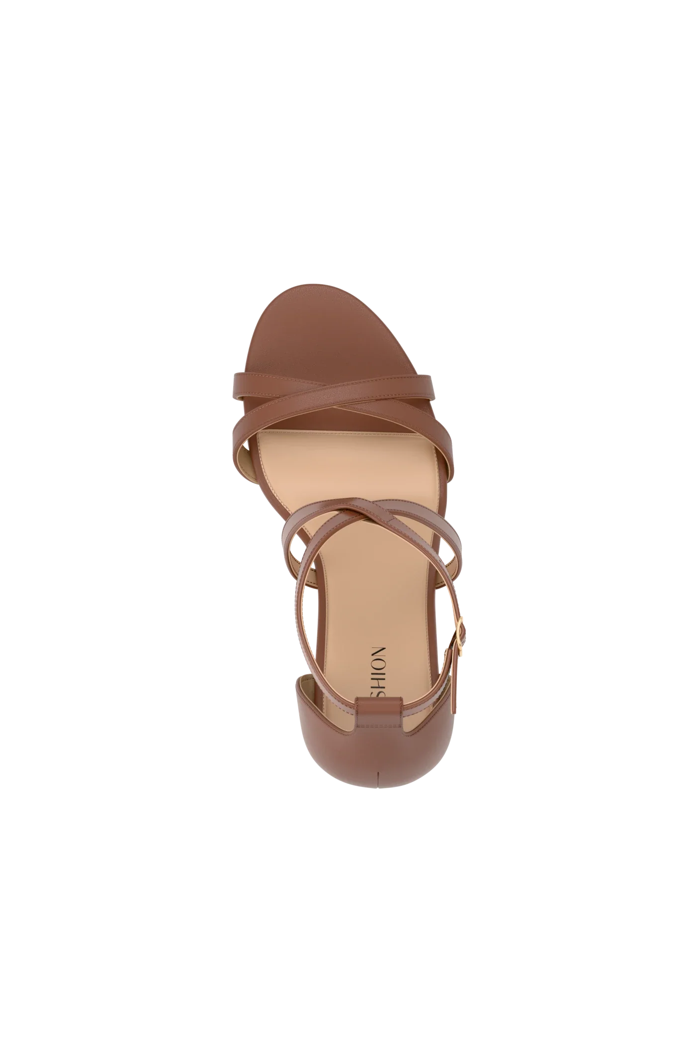 The Sandy - Walnut Leather Flat