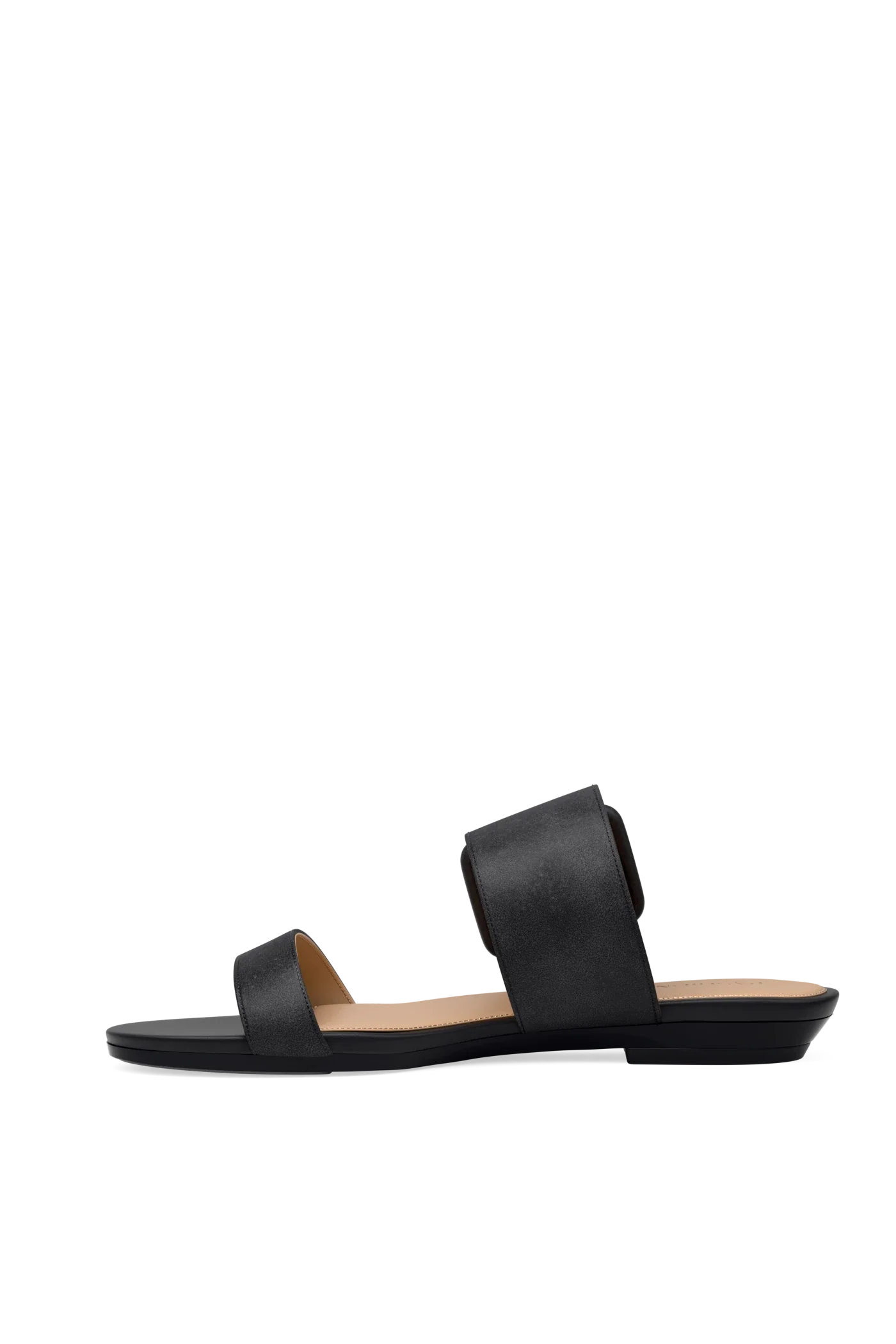 The Buckle Slide - Coal Suede