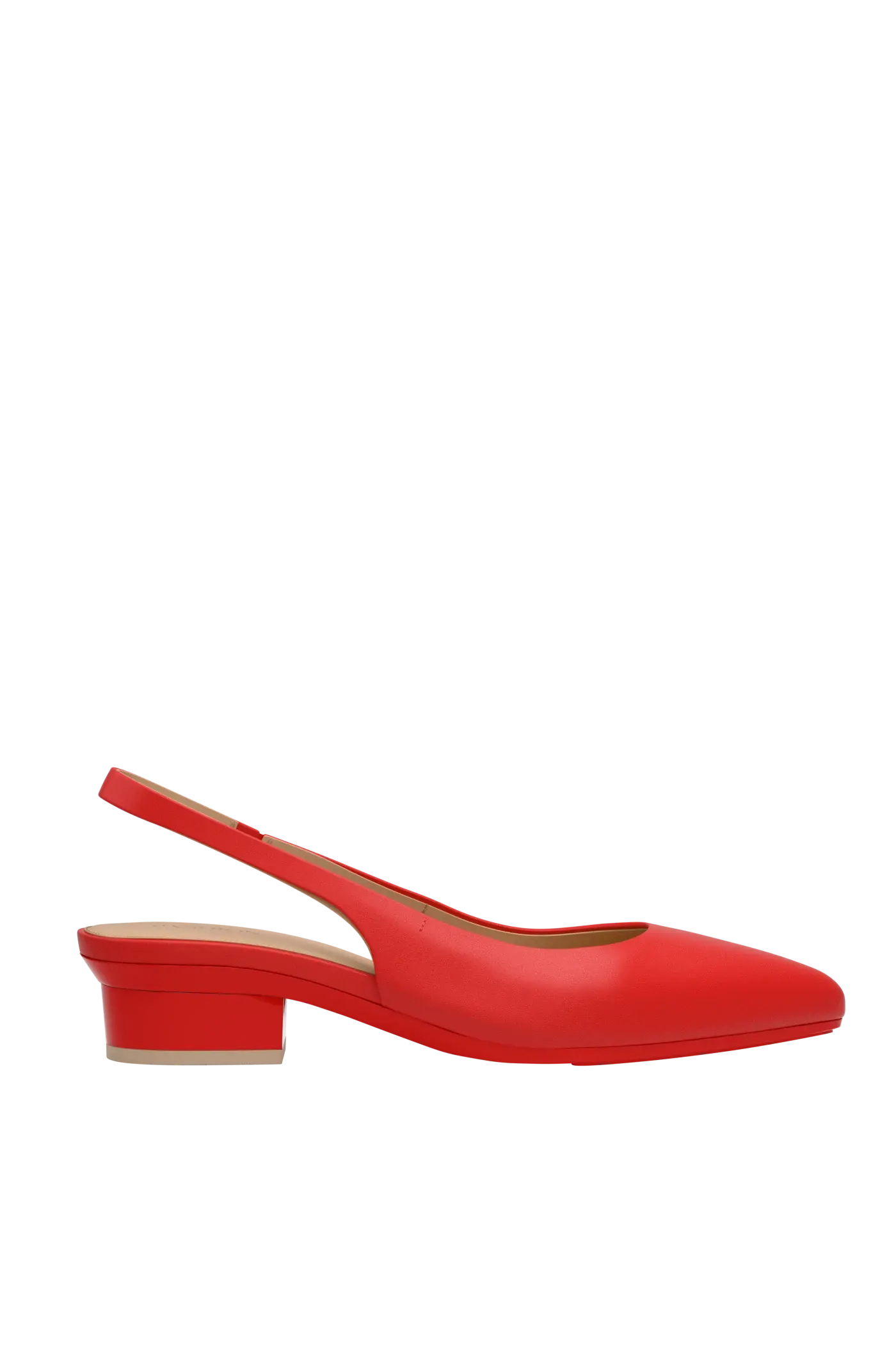 The Slingback - Cherry Red Leather