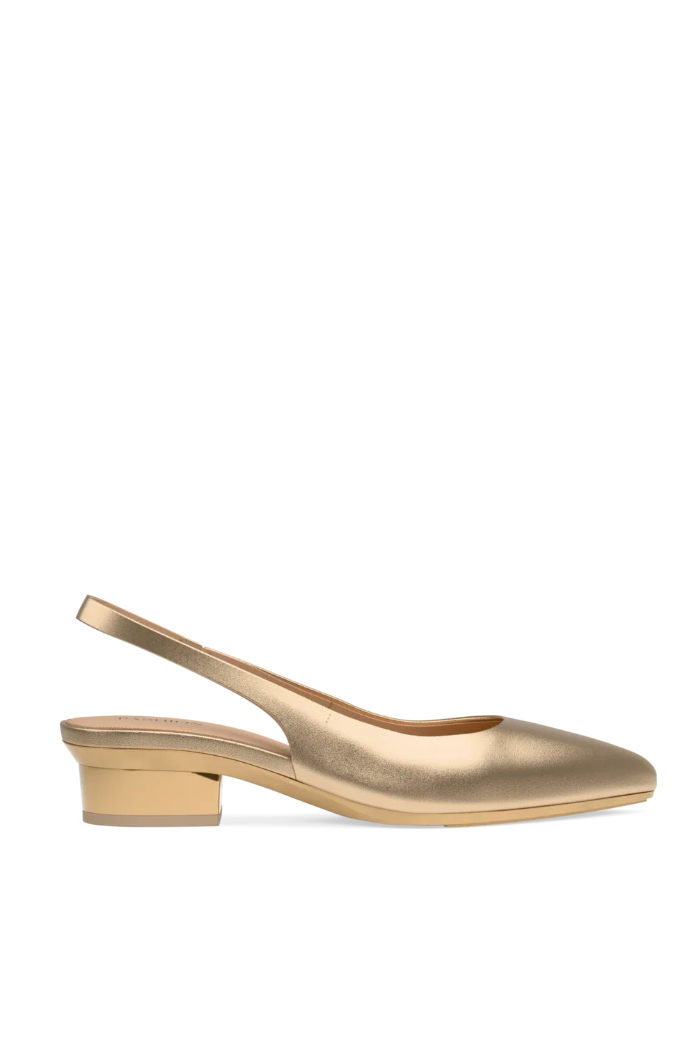 The Slingback - Matte Gold Flat