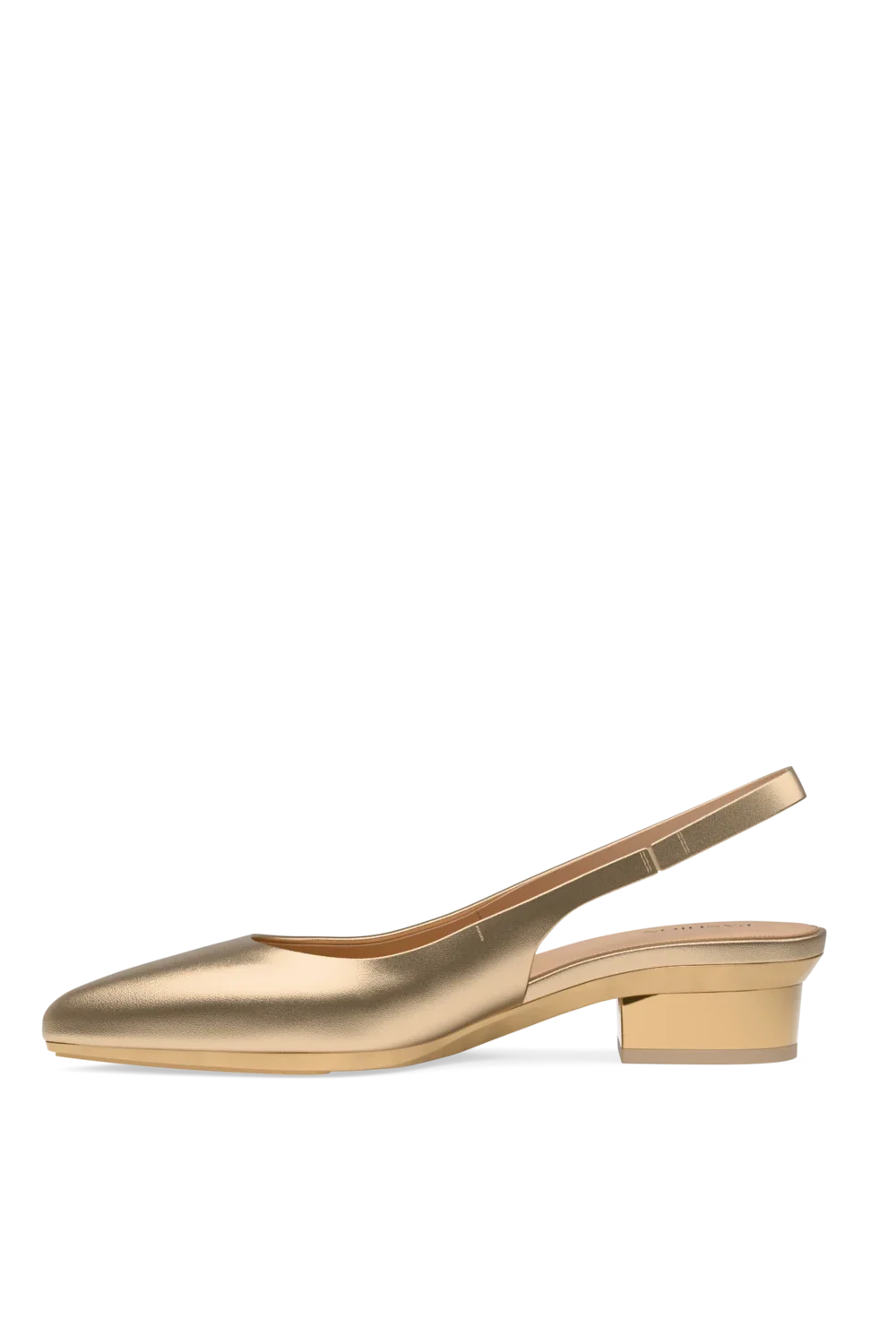 The Slingback - Matte Gold Flat