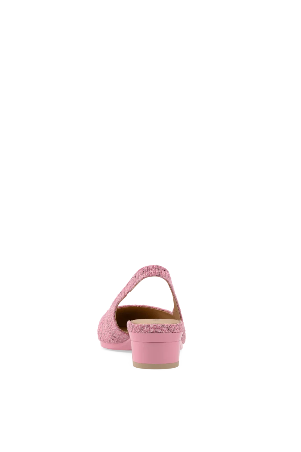 The Slingback - Pink Tweed