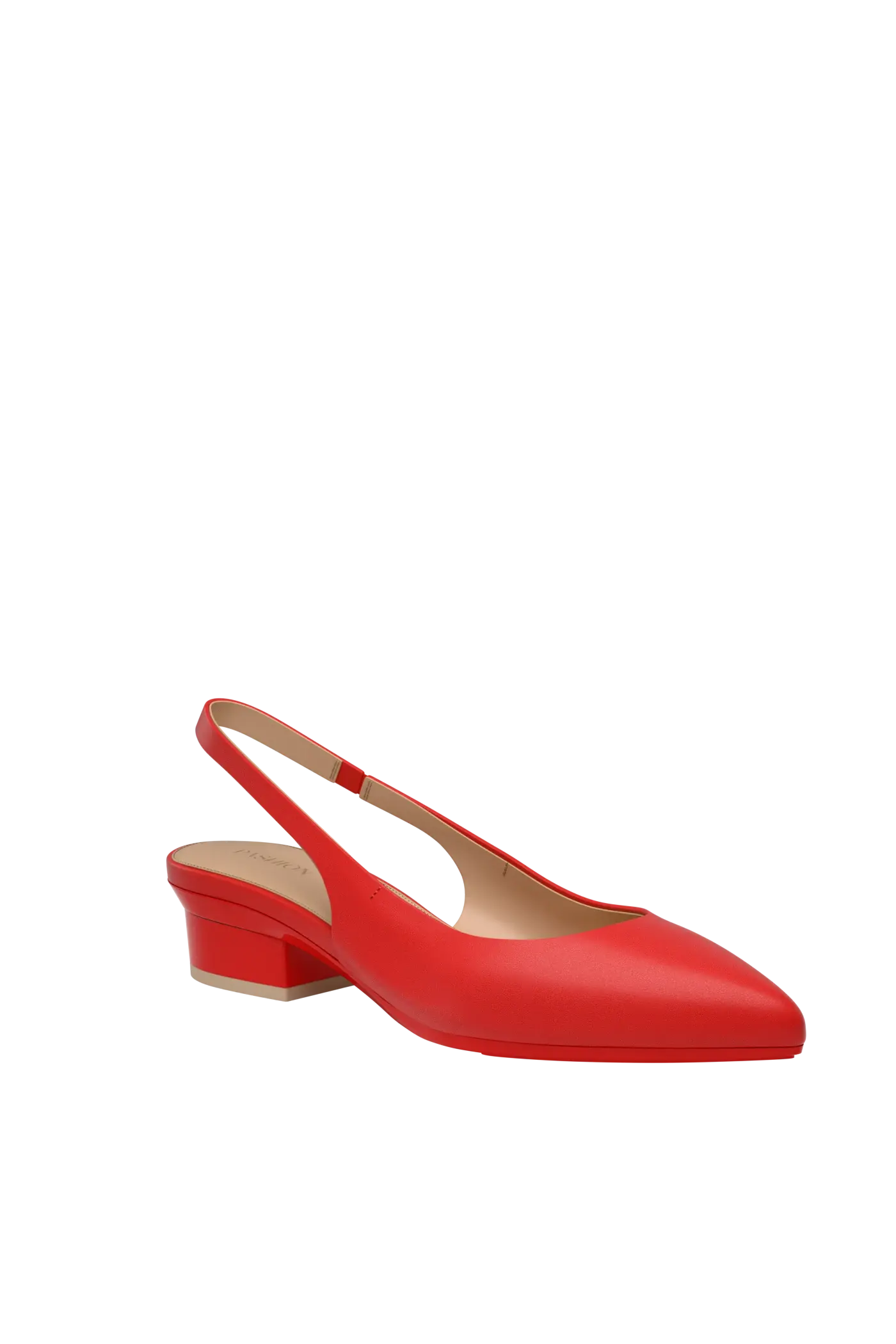The Slingback - Cherry Red Leather