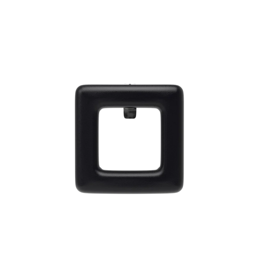 Square Coal Leather Toe Clip