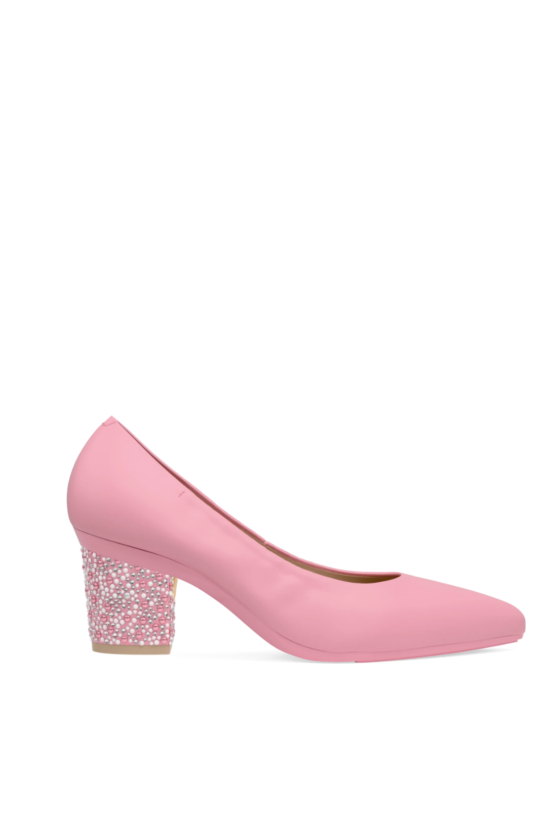 Block Heel Kit 3 Pink Pearl & Rhinestone